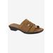 Wide Width Women's April Sandal by Easy Street in Whiskey (Size 7 W)