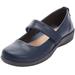 Women's The Carla Mary Jane Flat by Comfortview in Navy (Size 10 1/2 M)