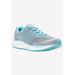 Extra Wide Width Women's One Sneaker by Propet in Grey Mint (Size 8 1/2 WW)