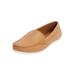 Extra Wide Width Women's The Milena Slip On Flat by Comfortview in Camel (Size 8 WW)