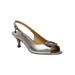 Wide Width Women's Medeleina Pumps by J. Renee in Taupe Metallic Nappa (Size 10 W)