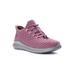 Wide Width Women's Travelbound Walking Shoe Sneaker by Propet in Crushed Berry (Size 7 W)