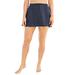 Plus Size Women's A-Line Swim Skirt with Built-In Brief by Swim 365 in Navy (Size 26) Swimsuit Bottoms