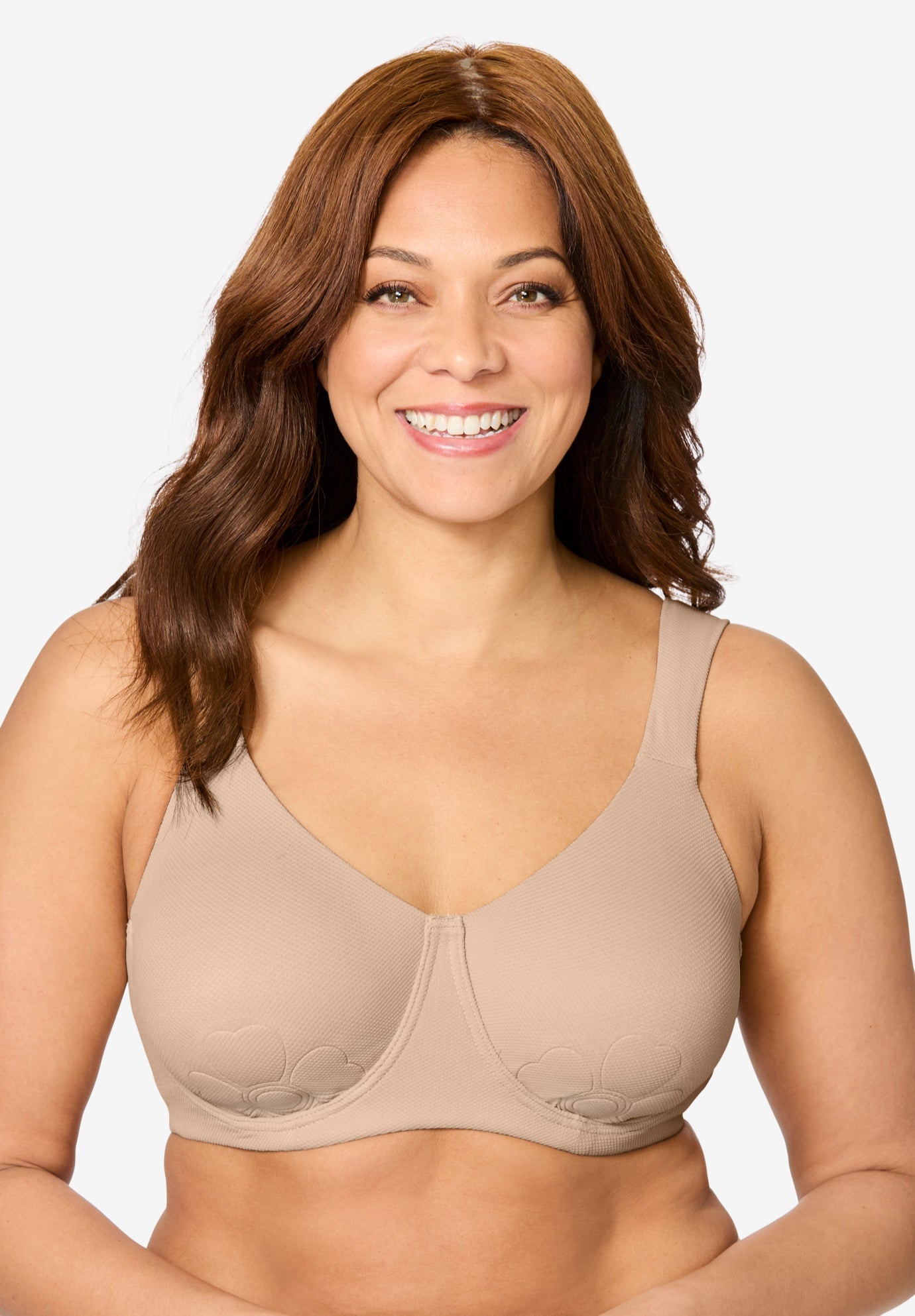 Plus Size Women's Petal Boost® Underwire Bra by Comfort Choice in Nude (Size 48 DDD)