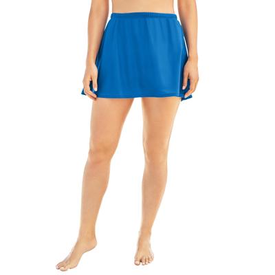 Plus Size Women's A-Line Swim Skirt with Built-In Tummy Control Brief by Swim 365 in Dream Blue (Size 16) Swimsuit Bottoms