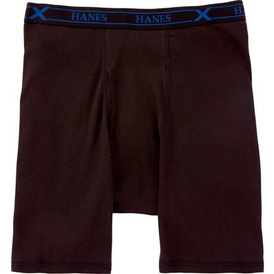 Men's Big & Tall X-Temp® Cycling Briefs 3-Pack by Hanes in Black (Size 2XL)