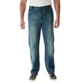 Men's Big & Tall Liberty Blues™ Relaxed-Fit Side Elastic 5-Pocket Jeans by Liberty Blues in Blue Wash (Size 48 40)