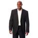 Men's Big & Tall KS Signature Easy Movement® Three-Button Jacket by KS Signature in Black (Size 58)