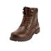 Extra Wide Width Men's Boulder Creek™ Zip-up Work Boots by Boulder Creek in Dark Brown (Size 9 EW)