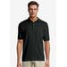 Men's Big & Tall Hanes® Cotton-Blend EcoSmart® Jersey Polo by Hanes in Black (Size M)