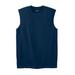 Men's Big & Tall Shrink-Less™ Lightweight Muscle T-Shirt by KingSize in Navy (Size 2XL)