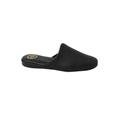 Wide Width Men's L.B. Evans Aristocrat Scuff Leather Slippers by L.B. Evans in Black (Size 9 W)