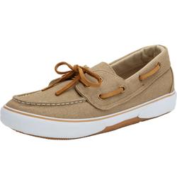 Wide Width Men's Canvas Boat Shoe by KingSize in Khaki (Size 14 W) Loafers Shoes