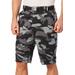 Men's Big & Tall 12" Side Elastic Cargo Short with Twill Belt by KingSize in Black Camo (Size XL)