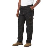 Men's Big & Tall Boulder Creek™ Marine Cargo Pants by Boulder Creek in Black Denim (Size 52 38)