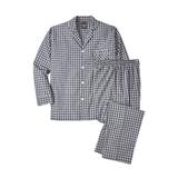 Men's Big & Tall Hanes® Woven Pajamas by Hanes in Black Plaid (Size 3XL)