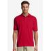 Men's Big & Tall Hanes® Cotton-Blend EcoSmart® Jersey Polo by Hanes in Deep Red (Size XL)