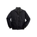 Men's Big & Tall Fleece-Lined Bomber Jacket by KingSize in Black (Size 8XL) Fleece Jacket