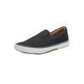 Extra Wide Width Men's Canvas Slip-On Shoes by KingSize in Black (Size 12 EW) Loafers Shoes