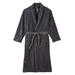 Men's Big & Tall Hanes® Plush Fleece Robe by Hanes in Charcoal (Size 4X/5X)