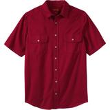 Men's Big & Tall Boulder Creek® Short Sleeve Shirt by Boulder Creek in Rich Burgundy (Size 4XL)