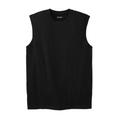 Men's Big & Tall Shrink-Less™ Lightweight Muscle T-Shirt by KingSize in Black (Size 6XL)