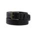 Men's Big & Tall Stitched Leather Belt by KingSize in Black (Size 64/66)