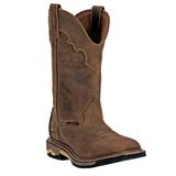 Wide Width Men's Dan Post Blayde 11" Shaft Distressed Steel Toe Boot by Dan Post in Saddle Tan (Size 9 1/2 W)