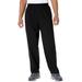 Men's Big & Tall Lightweight Jersey Open Bottom Sweatpants by KingSize in Black (Size 4XL)