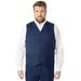 Men's Big & Tall KS Signature Easy Movement® 5-Button Suit Vest by KS Signature in Navy (Size 56)