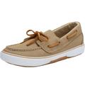 Wide Width Men's Canvas Boat Shoe by KingSize in Khaki (Size 16 W) Loafers Shoes