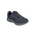 Wide Width Men's Skechers® Go Walk Lace-Up Sneakers by Skechers in Charcoal (Size 10 W)