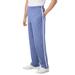 Men's Big & Tall Striped Lightweight Sweatpants by KingSize in Heather Slate Blue (Size 5XL)