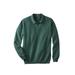 Men's Big & Tall Lightweight Polo Sweater by KingSize in Heather Hunter (Size 7XL)