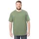 Men's Big & Tall Heavyweight Jersey Crewneck T-Shirt by Boulder Creek in Heather Moss (Size 3XL)