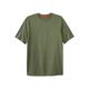 Men's Big & Tall Heavyweight Jersey Crewneck T-Shirt by Boulder Creek in Heather Moss (Size 2XL)