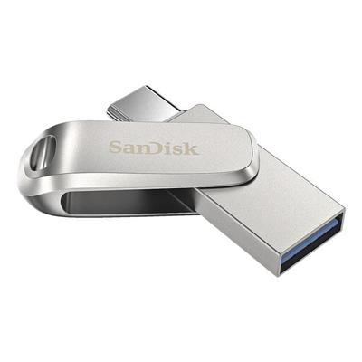 SanDisk USB-Stick »Ultra Dual Drive Luxe Type-C« 128 GB silber, 4.441x0.86x1.21 cm