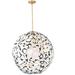 Modern Forms Groovy 24 Inch LED Large Pendant - PD-89924-CM/BL-AB