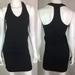 Athleta Dresses | Athleta Ruched Racerback Bodycon Sheath Dress | Color: Black | Size: Xs