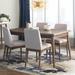 George Oliver Azra Dining Set Wood/Upholstered in Brown | Wayfair CC8163E0F9474086AE5324AAD85EFA80