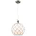 Innovations Lighting Bruno Marashlian Farmhouse Rope 10 Inch Mini Pendant - 516-1P-SN-G121-10RW-LED