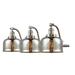 Innovations Lighting Bruno Marashlian Bell 28 Inch 3 Light Bath Vanity Light - 515-3W-SN-G78-LED