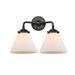 Innovations Lighting Bruno Marashlian Cone 15 Inch 2 Light Bath Vanity Light - 284-2W-OB-G41-LED