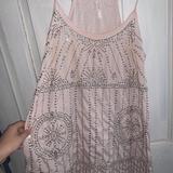 Free People Dresses | Baby Pink Free People Dress | Color: Pink/Silver | Size: M