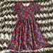 Lularoe Dresses | 3/$20 Floral Lularoe Dress | Color: Blue/Red | Size: M