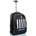 Seven TROLLEY JUVENTUS, 2 in 1, Schulranzen mit Rollen, Rucksack mit Trolleyfunktion für Kinder, ab 1. Klasse, für Schule, Reisen, Mädchen&Jungen, schwarz/weiß