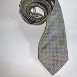 Burberry Accessories | Authentic Burberry 100% Silk Necktie Blue/Yellow | Color: Blue/Yellow | Size: Os