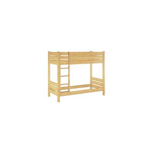 Erst-Holz Etagenbett extra stabil 80x200 Massivholz-Stockbett Nische 80 teilbar ohne Rollrost 60.16-08T80oR