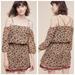 Anthropologie Dresses | Anthropologie Everett Floral Off Shoulder Dress | Color: Purple/Tan | Size: 10