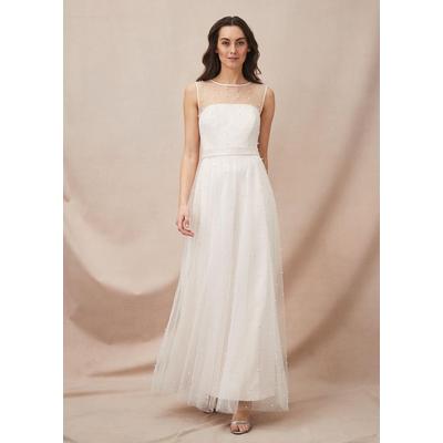 Old Rose Genova Beaded Wedding Dress - White - Phase Eight Dresses